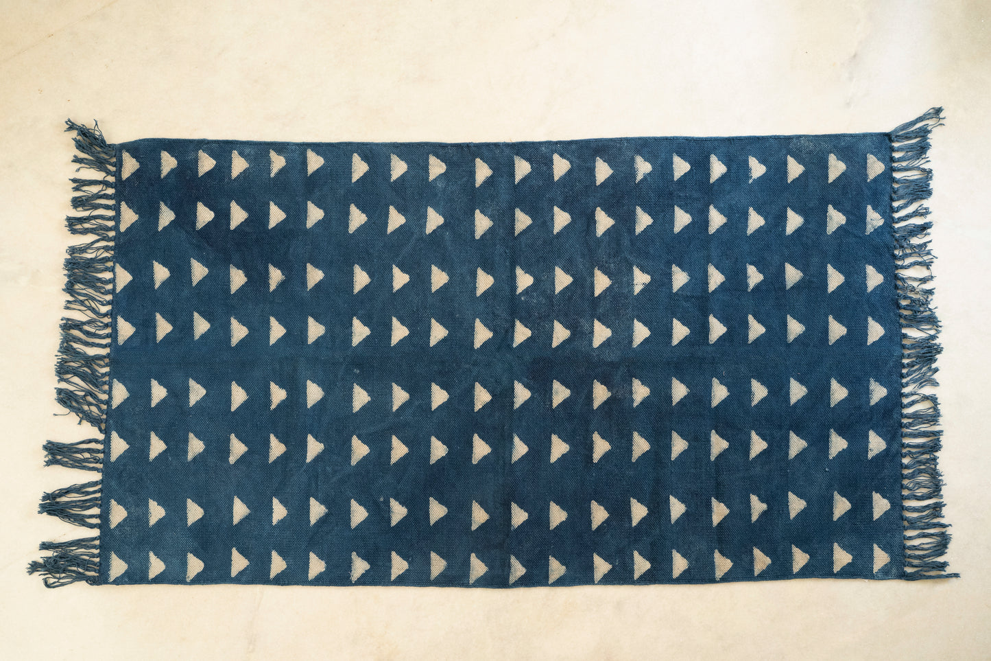 Dhurries - Geometry in Indigo