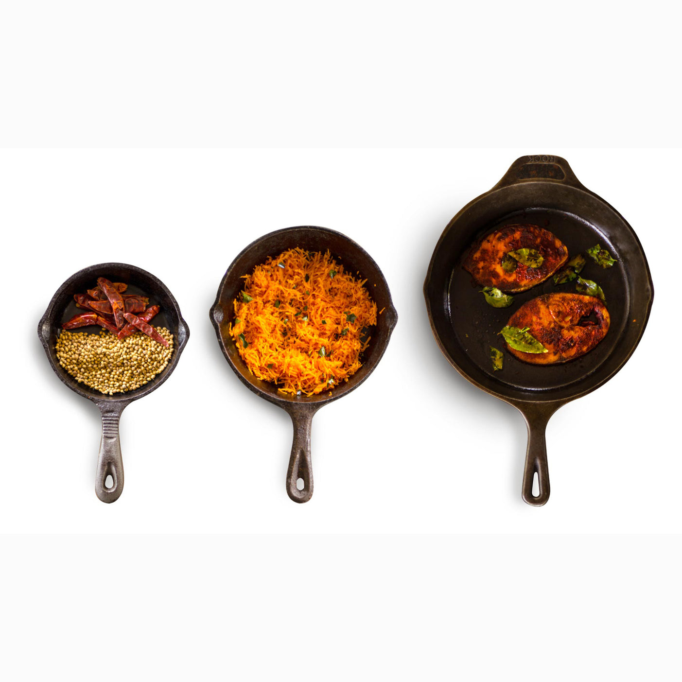 Cast Iron Skillet/ Fry Pan, Hand Seasoned, Perfect -Searing, Frying