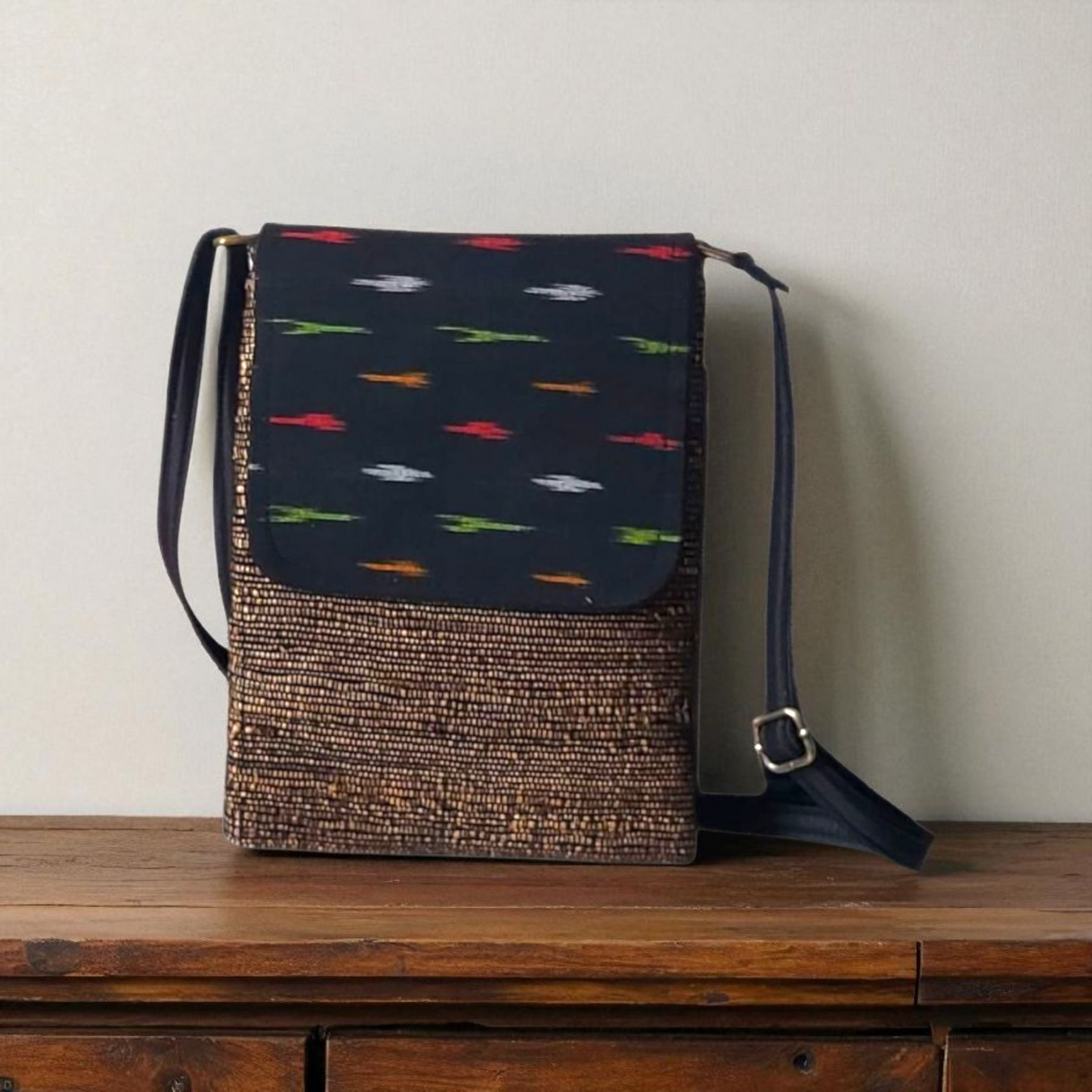 Ikkat Tales - Mobile Sling with Flap