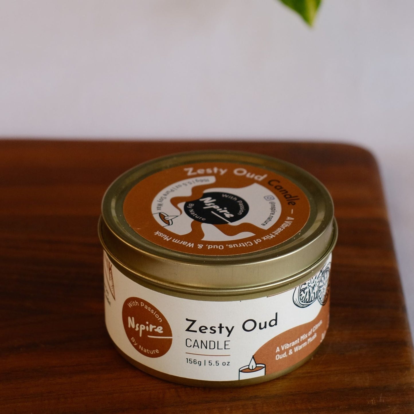 NSPIRE Candle 156 g - Zesty Oud