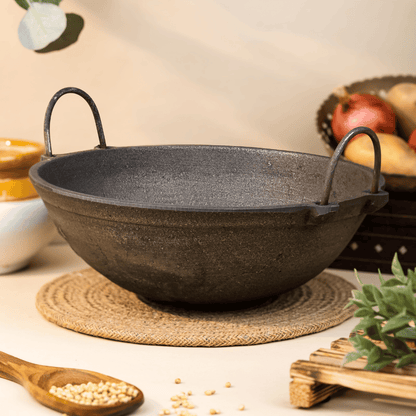 Cast Iron Kadai, Hand Seasoned, A Traditional Must-Have