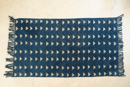 Dhurries - Geometry in Indigo