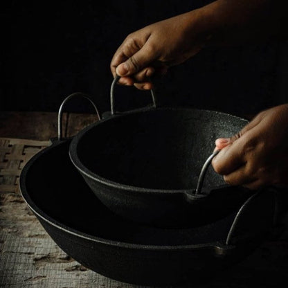 Cast Iron Kadai, Hand Seasoned, A Traditional Must-Have