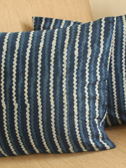 Stripes In Indigo Cushion Cover