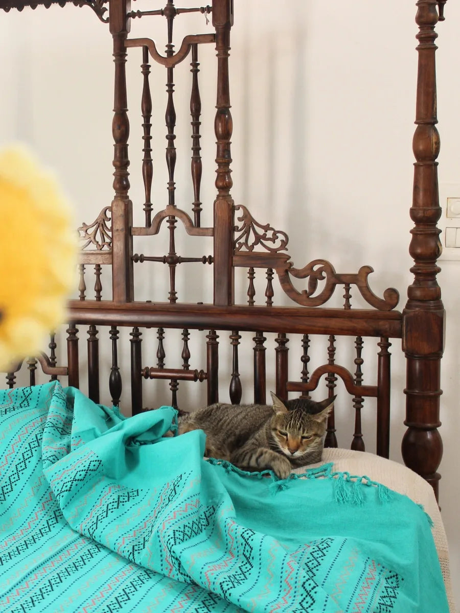 Brilliance in Blue Bed Cover