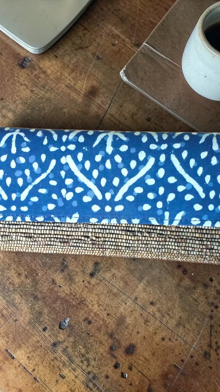 Wallet Clutch - Indigo Kolam