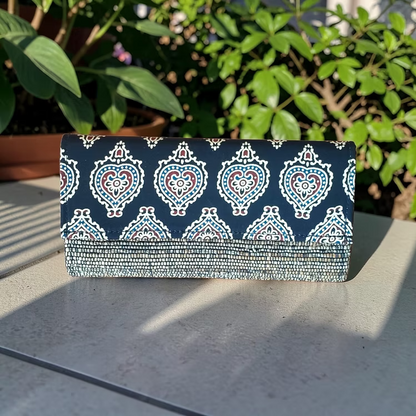 Wallet Clutch - Black Ajrak