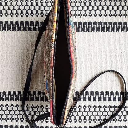 Ananta Sling Bag- Red Ajrak