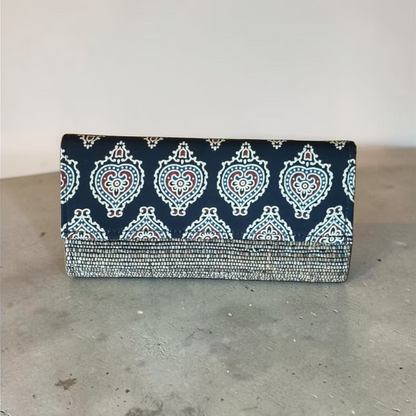Wallet Clutch - Black Ajrak