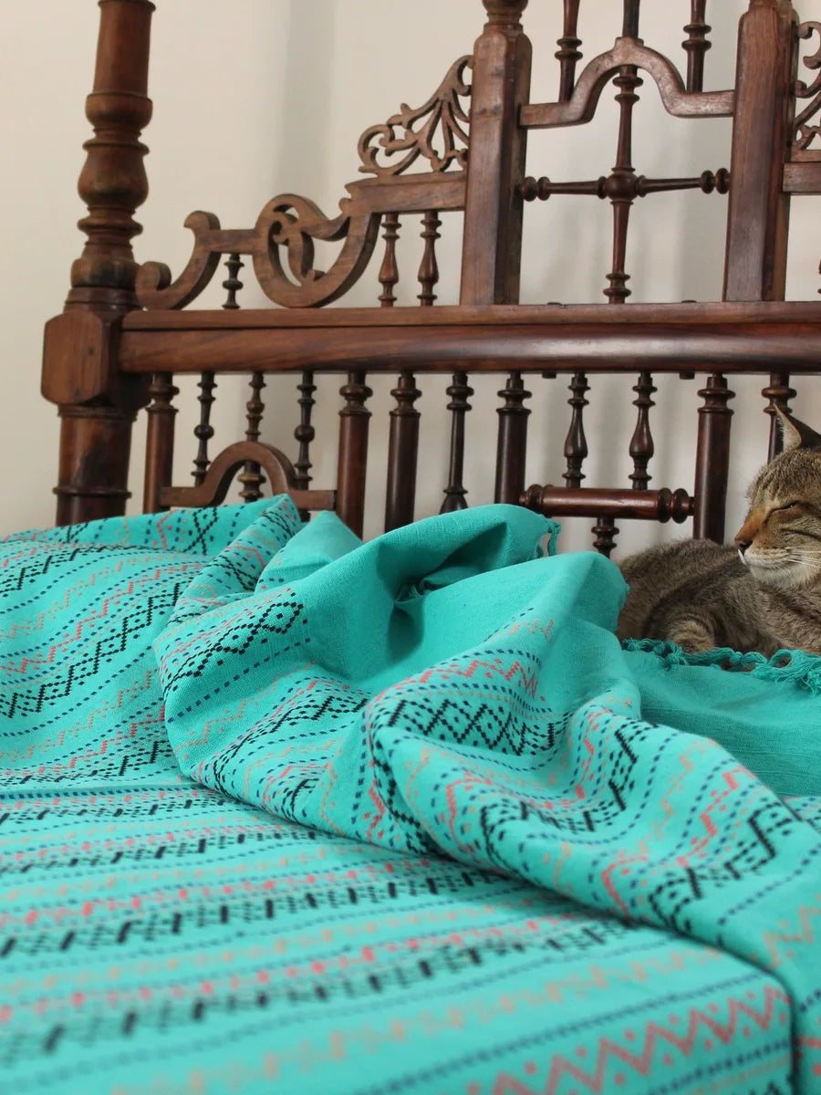 Brilliance in Blue Bed Cover