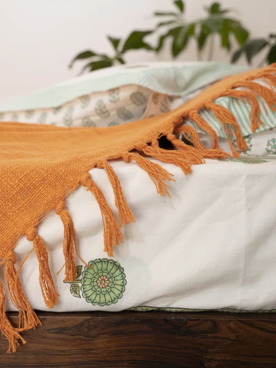 Ochre Brilliance Bed Cover