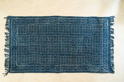 Dhurries - Floral Indigo