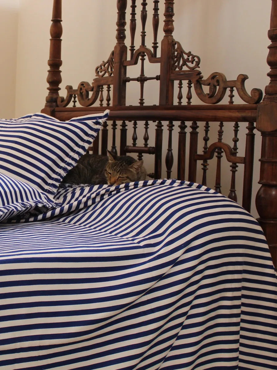 Stripes and Style Bed Cover