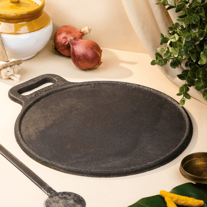 Cast Iron Dosa Tawa, Hand Seasoned, Ready for Crispy Perfection