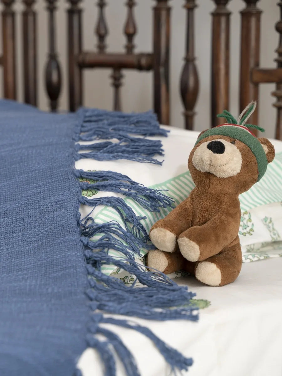 Indigo Fields Bed Cover