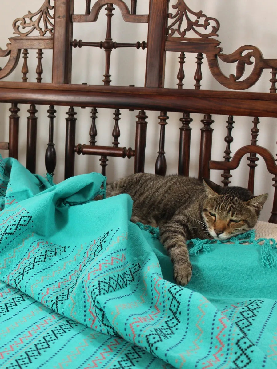 Brilliance in Blue Bed Cover