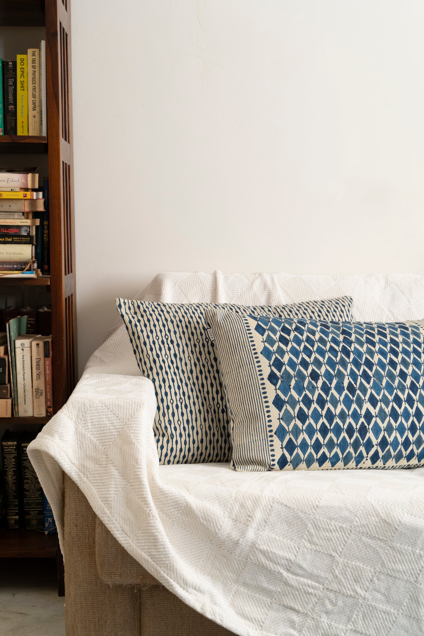 Cushion Cover - Raindrops - Blue