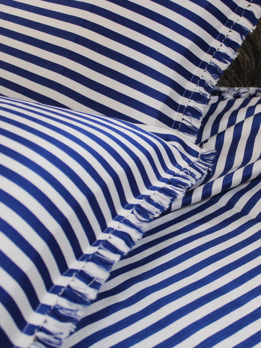 Stripes and Style Bed Cover