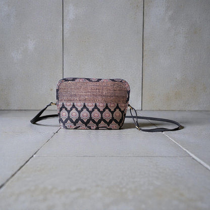 Ananta Sling Bag- Black Ajrak
