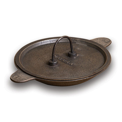 Cast Iron Appam Chatti with Lid, Hand Seasoned – Ready for Fluffy Appams