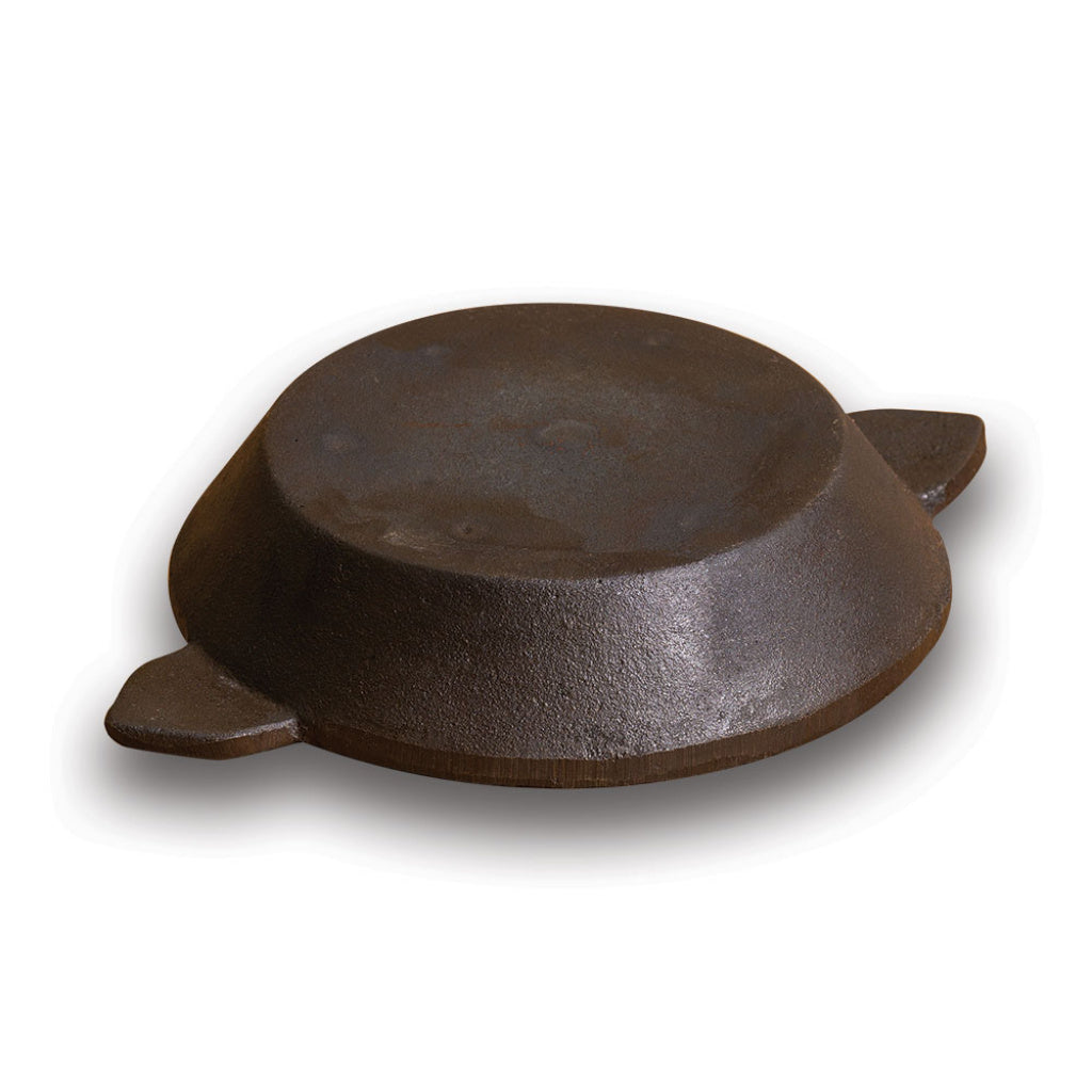 Cast Iron Paniyaram Pan/Unniappam, Flat Bottom, Hand Seasoned