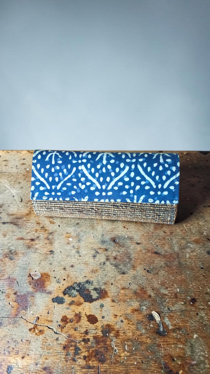 Wallet Clutch - Indigo Kolam