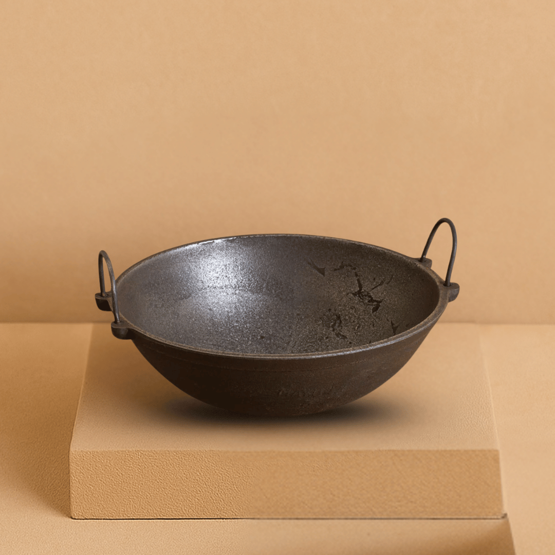 Cast Iron Kadai, Hand Seasoned, A Traditional Must-Have