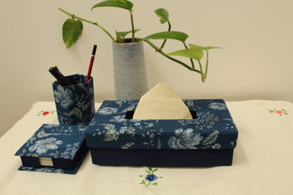 Tissue Box - Indigo Hues