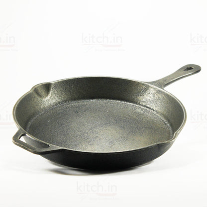 Cast Iron Skillet/ Fry Pan, Hand Seasoned, Perfect -Searing, Frying