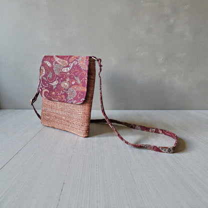 Mobile Sling - Maroon Paisley