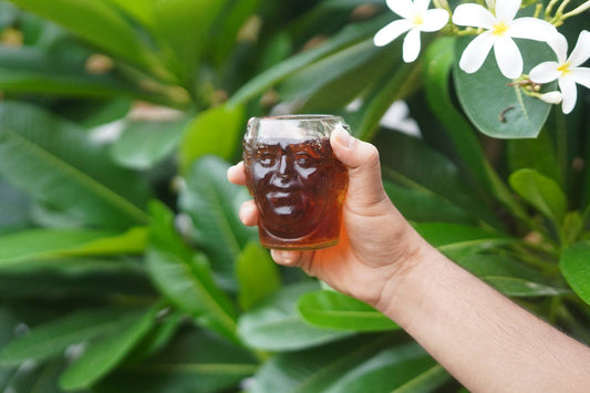 NSPIRE Old Monk Face Glass