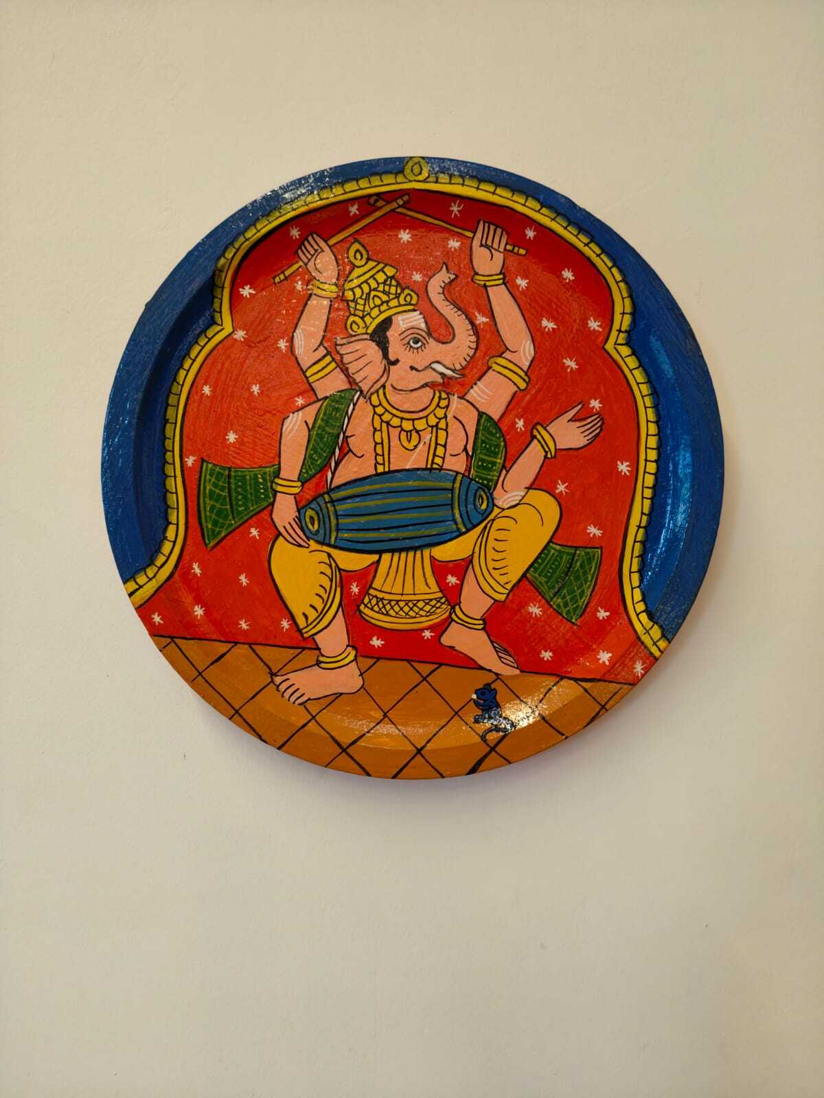 Cheriyal Painting on Wood - Patron of Arts