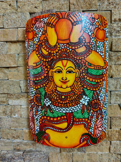 Kerala Mural Painting on Bamboo - Kubera