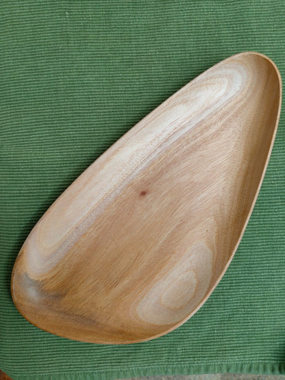 Neem Wood Platter - big leaf
