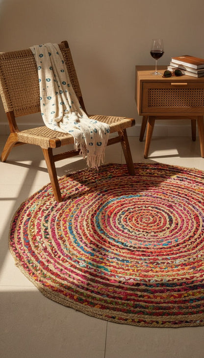 Dhurrie - Chindi Rainbow
