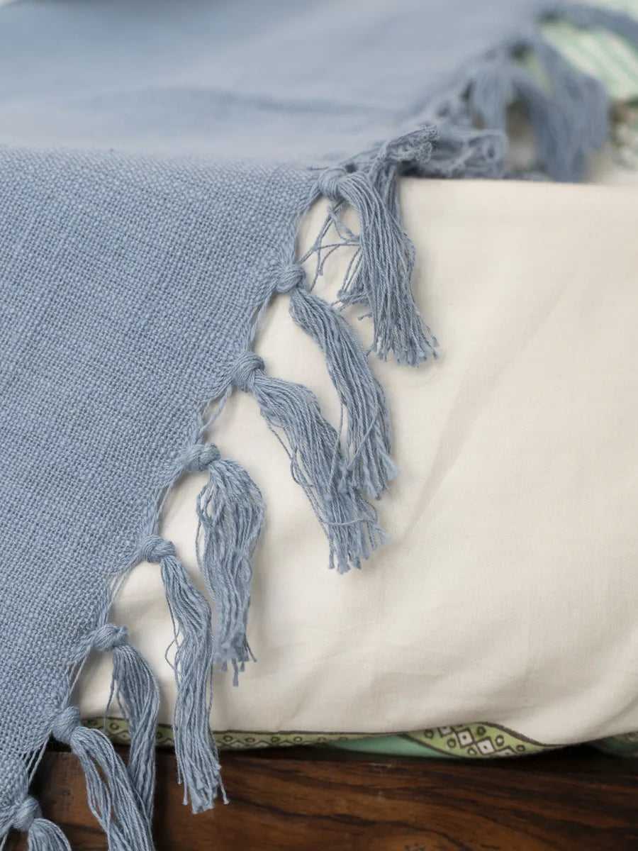 Dusty Blue Bed Cover