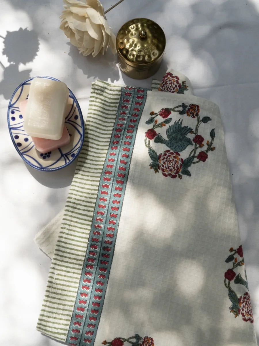 Birds In A Garden - Towel