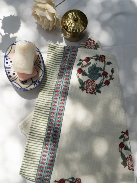 Birds In A Garden - Towel