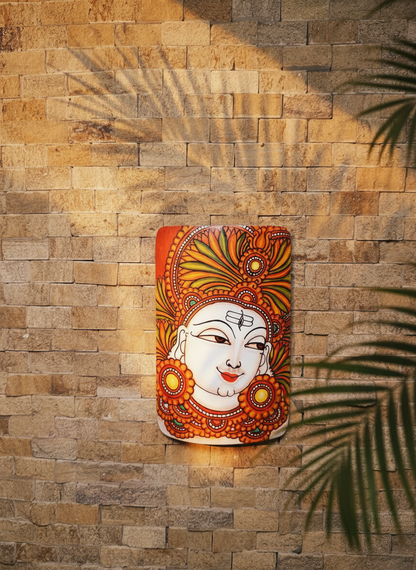 Kerala Mural Painting on Bamboo - Shiva