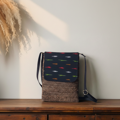 Ikkat Tales - Mobile Sling with Flap