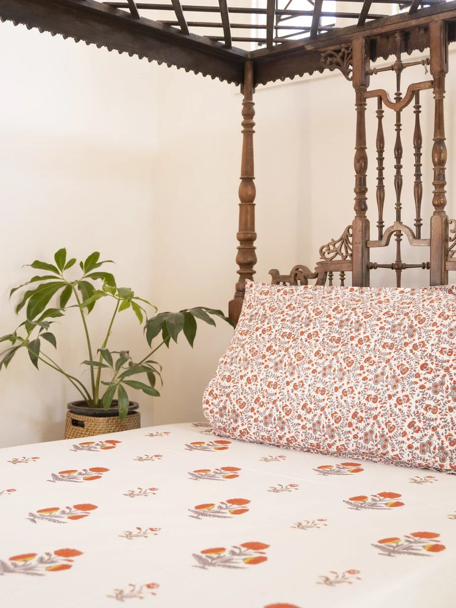 Marigold Musing - Bedsheet