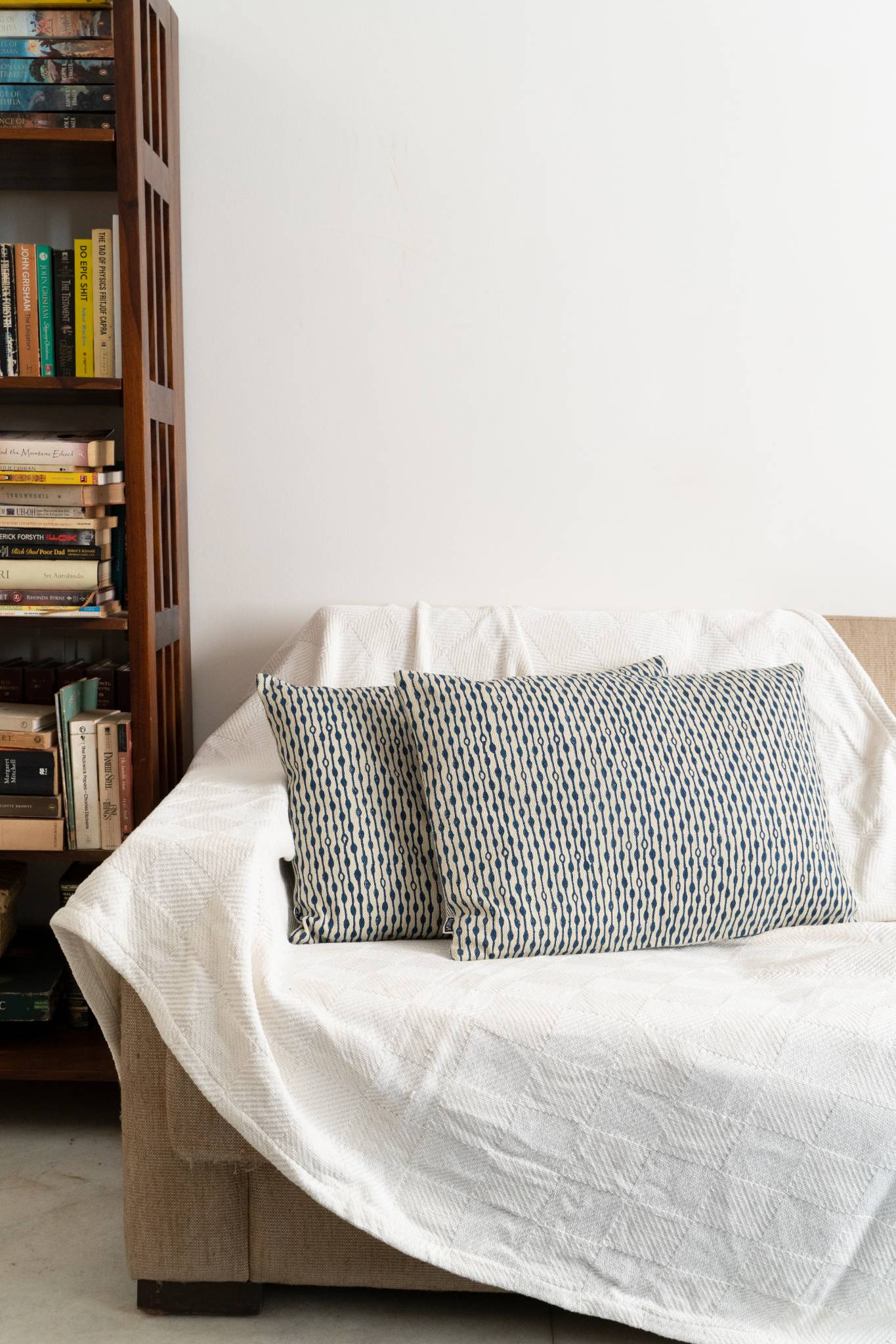 Cushion Cover - Raindrops - Blue