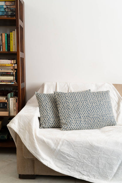 Cushion Cover - Raindrops - Blue