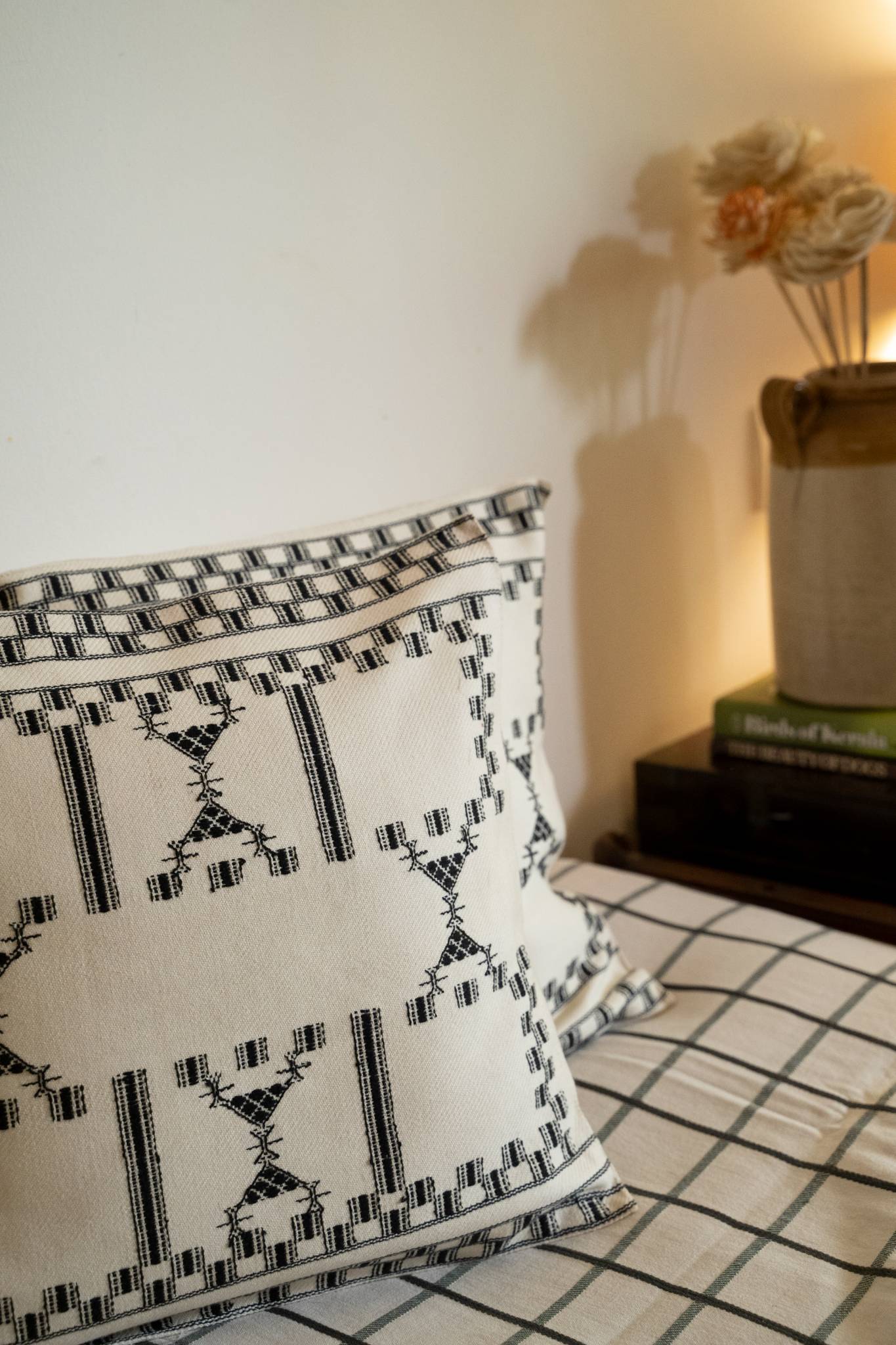 Cushion Cover - Aztec - Black & White