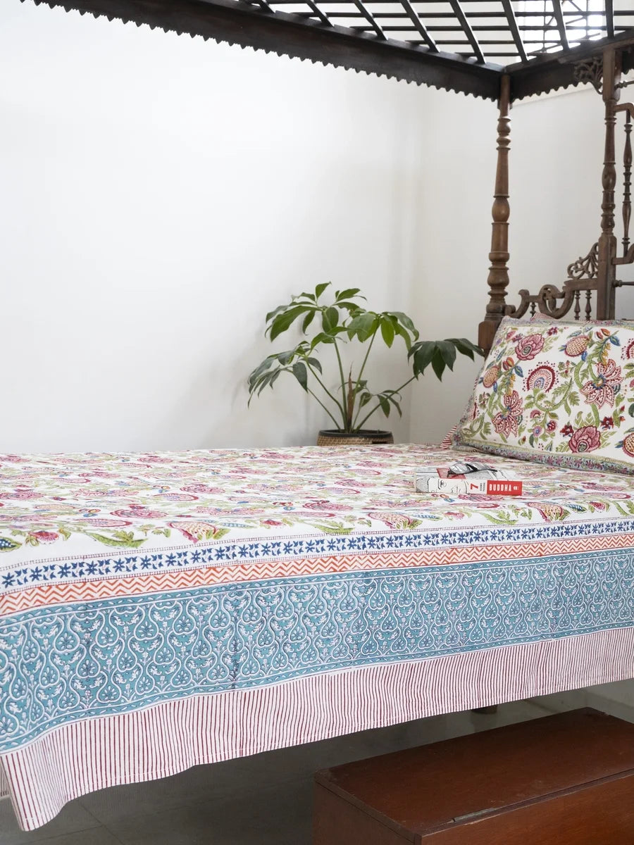 Floral Maze - Bedsheet