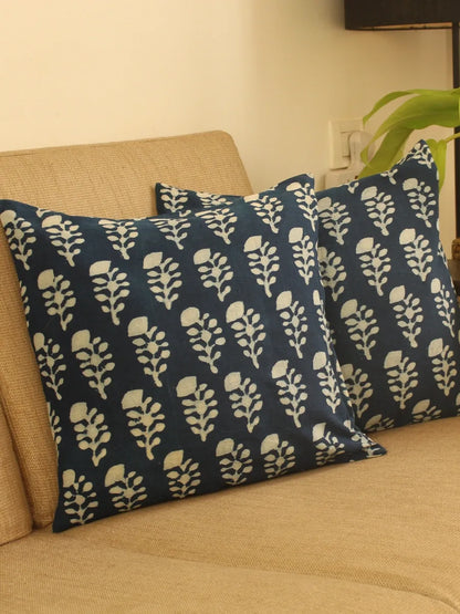 Floral Indigo Cushion Cover