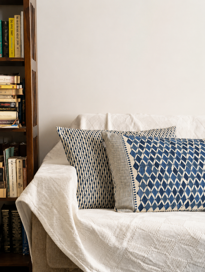 Cushion Cover - Raindrops - Blue