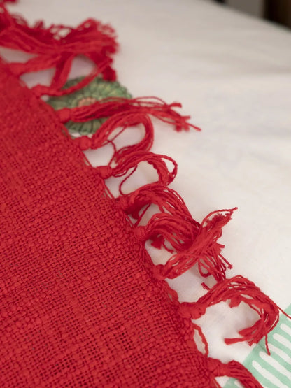 Vibrant in Red Bed Cover