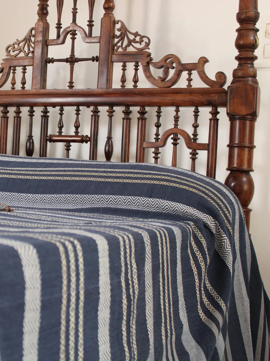 Stripes and Style Bed Cover