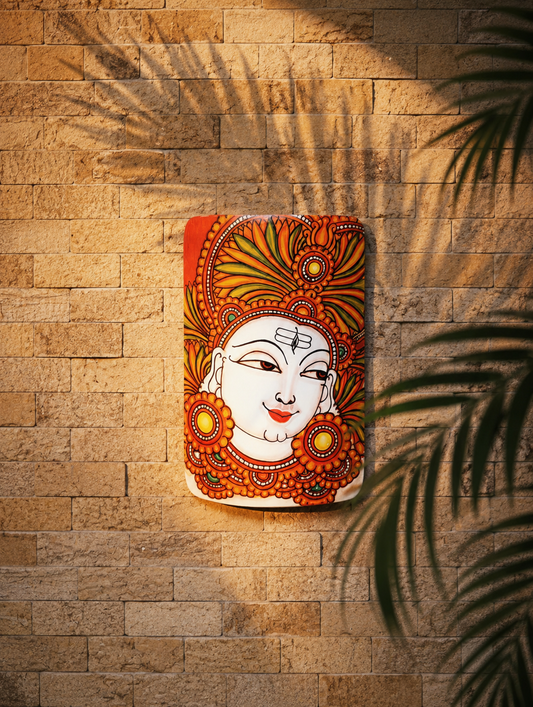 Kerala Mural Painting on Bamboo - Shiva
